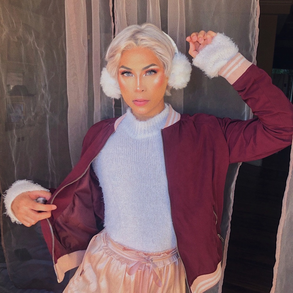 Red Bomber Jacket from Cotton On
